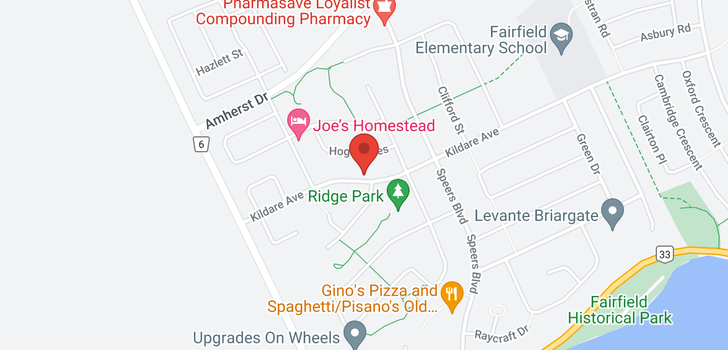 map of 177 Kildare AVE